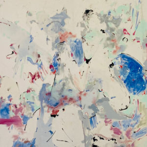 Shen Han, I want to be close to you, 2022, Oil and charcoal on canvas, 125 x 170 cm