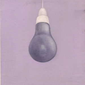 Mathilde Lestiboudois – Ampoule Décembre, 2020. Oil on canvas, 19 x 24 cm