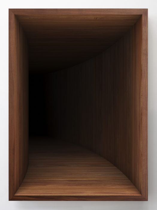 Void no. 14, 2023. Mahogany frame, fine art print mounted on dibond museum glass, 120 x 80 x 8cm. Edition of 5.