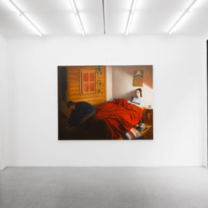 Dorian Cohen, Sans titre, 2022, huile sur toile, 180 x 230 cm. Photo: Théo Baulig