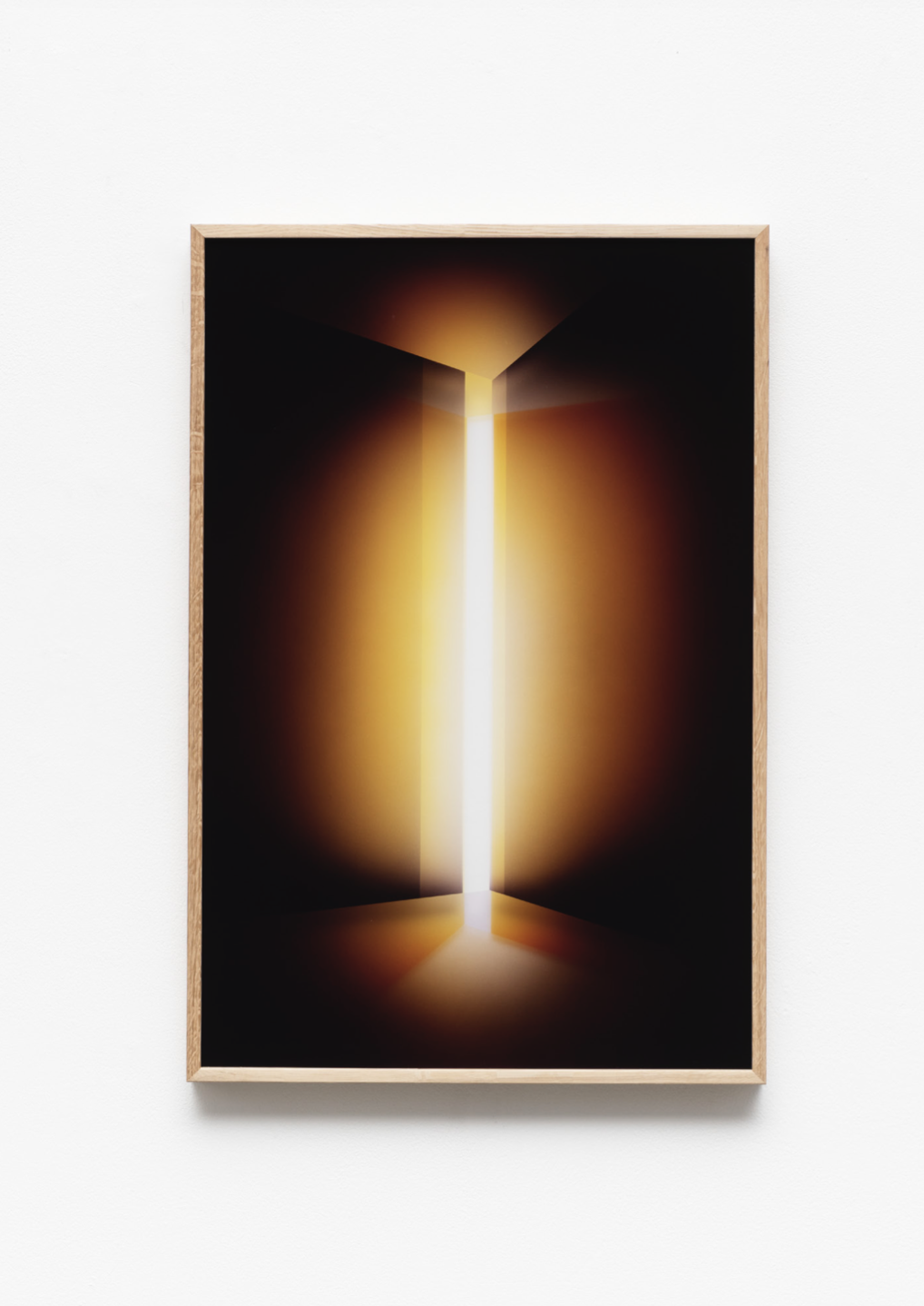Justin Weiler Dédale-Screen, 2023. Ink on glass, 60 x 40 cm.