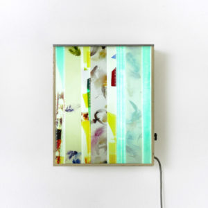 Hector Castells-Matutano, By Bye, 2022, 120 & 35 mm slide film, negatoscope, epoxy resin, 45.5 x 38 x 13.5 cm