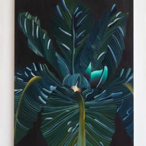Laura Garcia Karras, The Gatekeeper E, 2023, Huile sur toile, 162 x 114 cm, PARIS-B