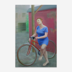 Marion Bataillard, Il va pleuvoir, 2017, oil on canvas, 146 x 97 cm