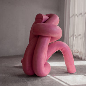 Bence Magyarlaki, BODY SCHEMA: (Non)Violent Protectors “My Body, My Queerdom”, 2022, jesmonite, fiberglass, pigment, polyurethane, metal, 175 x 150 x 180 cm