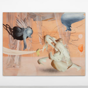 Fu Site, Dialogue – bis, 2021, oil on canvas, 90 x 116 cm