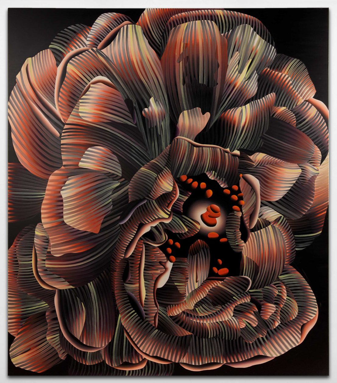 Laura Garcia Karras, Black Argue, 2023, oil on canvas, 195 x 175 cm. © Max Vm