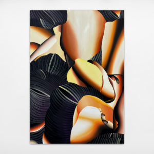 Laura Garcia Karras, Deferlante, 2024, huile sur toile, 100 x 70 cm