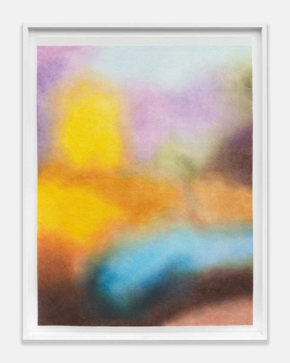Léa Belooussovitch « Wrapped bodies », « New Delhi, Inde, 26 avril 2021 », dessin aux crayons de couleur sur feutre de laine, 120x160cm_2022 (photo Regular Studio)_Courtesy PARIS-B