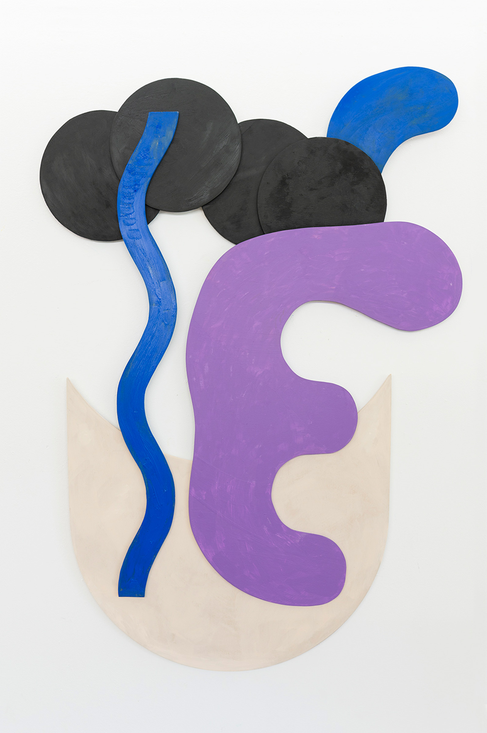 Dániel Bernáth, Blue Intention, 2025, Oil and plywood, 135 x 93 cm