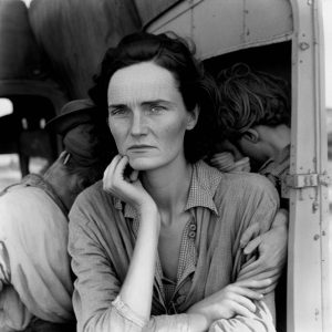 Brodbeck & de Barbuat – Study after Dorothea Lange, Migrant mother, Nipomo, California, 1936 – 2022