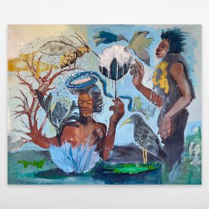 Souleimane Barry – Mère nature, 2024, Acrylique sur toile, 160 x 200 cm