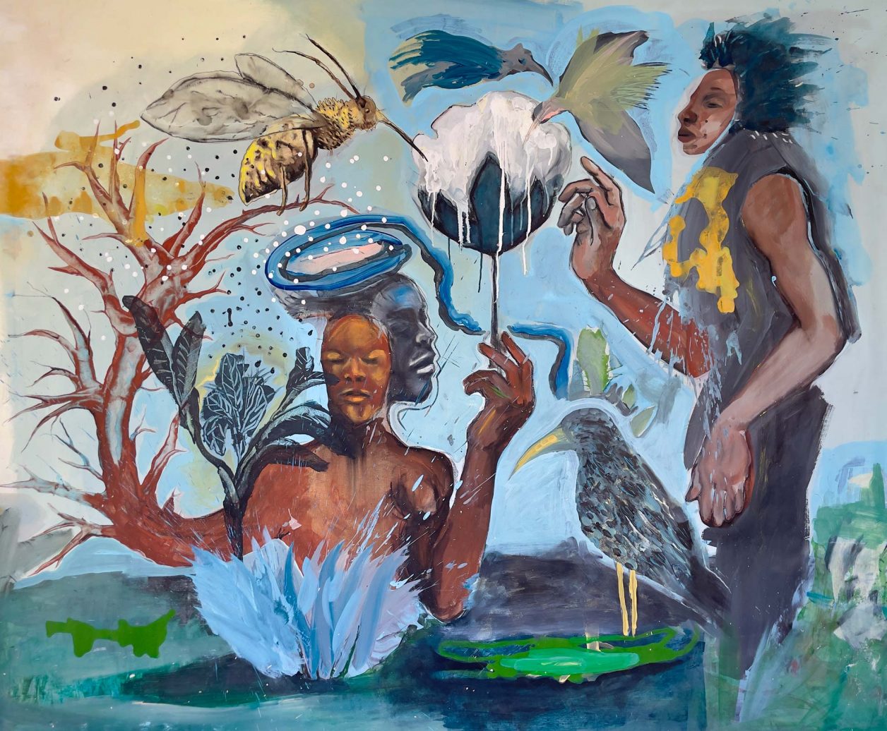 Souleimane-Barry-Mère-Nature-160x200-Acrylique-sur-toile-2024-PARIS-B