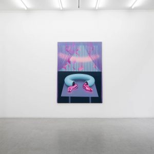 Anna Nero, Spill your guts, 2025, Huile et acrylique sur toile, 180 x 130 cm