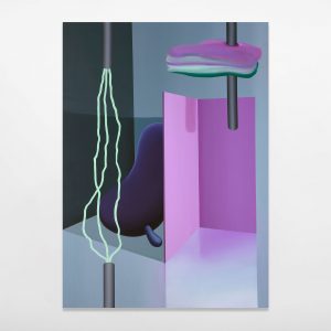 Anna Nero, Thunder in a room, 2025, 180 x 130 cm, huile et acrylique sur toile