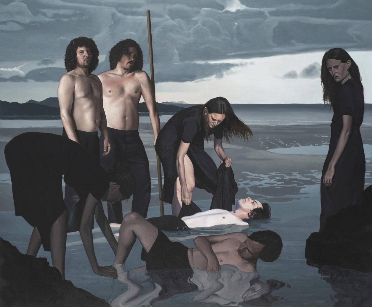 François Malingrëy, Le rivage et les sœurs, 2025, Oil on Canvas, 165 x 200 cm PARIS-B