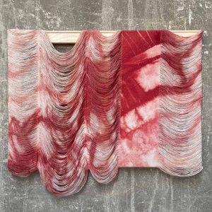 Golnaz Payani, “Before the fall 01”, 2024, Fabric and wood, 70×50 cm