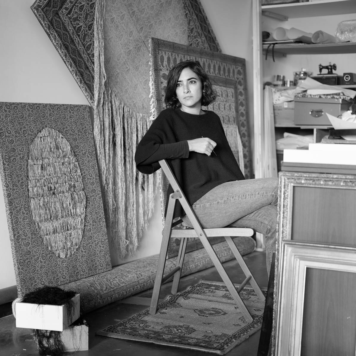 Portrait-Golnaz-Payani-PARIS-B-b&w