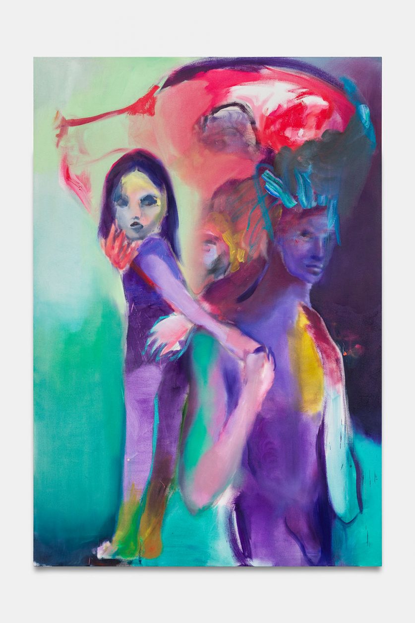 Tatiana Gorgievski, Le pacte, 2026, Oil on canvas, 190 x 130 cm, ©Romain Darnaud