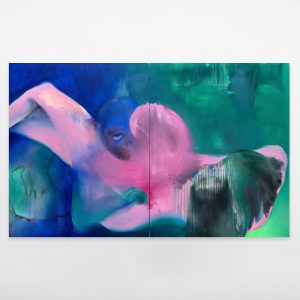 Tatiana Gorgievski, “Plasme”, 2025, Oil on canvas, 117×203 cm