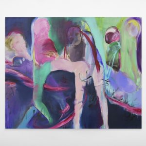 Tatiana Gorgievski, « The skin I don&rsquo;t have », 2025, Huile sur toile, 190×230 cm