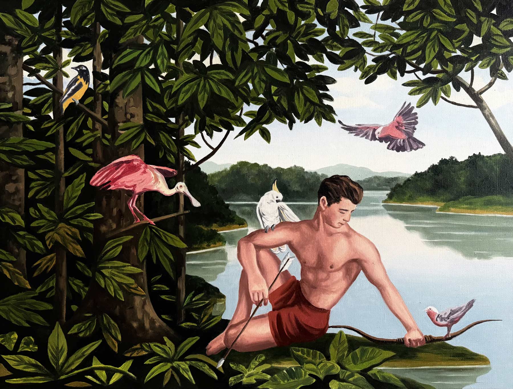 Artur Grucela, Disarmed, 2026, Huile sur toile, 120 x 90 cm