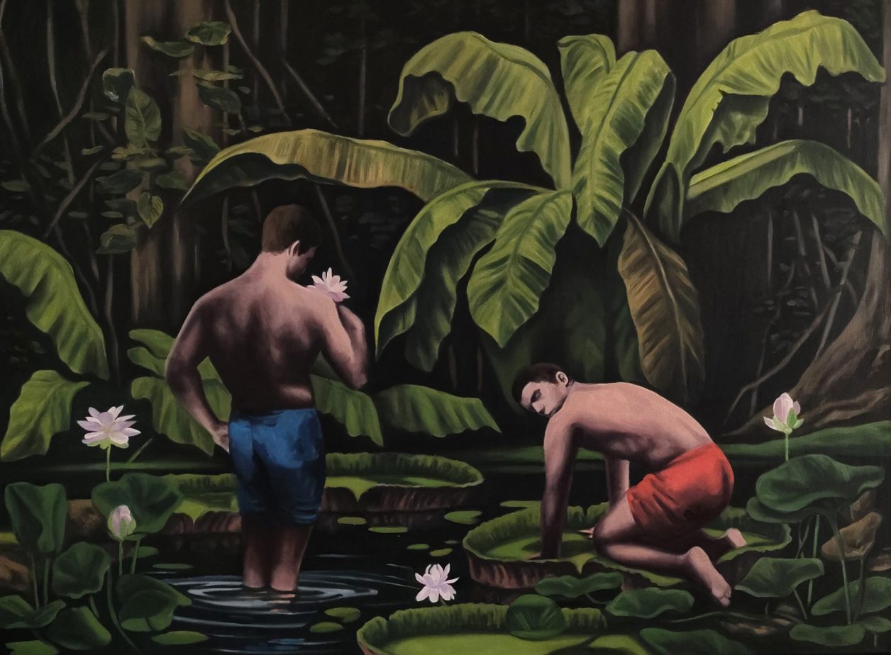 Artur Grucela, Lazy Calm, 2023, Huile sur toile, , 90 x 120 cm