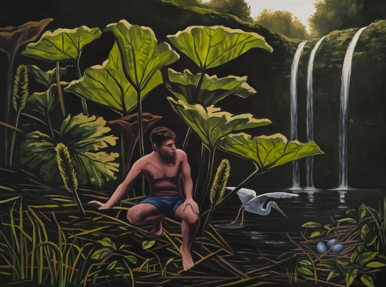 Artur Grucela, The Nest, Huile sur toile