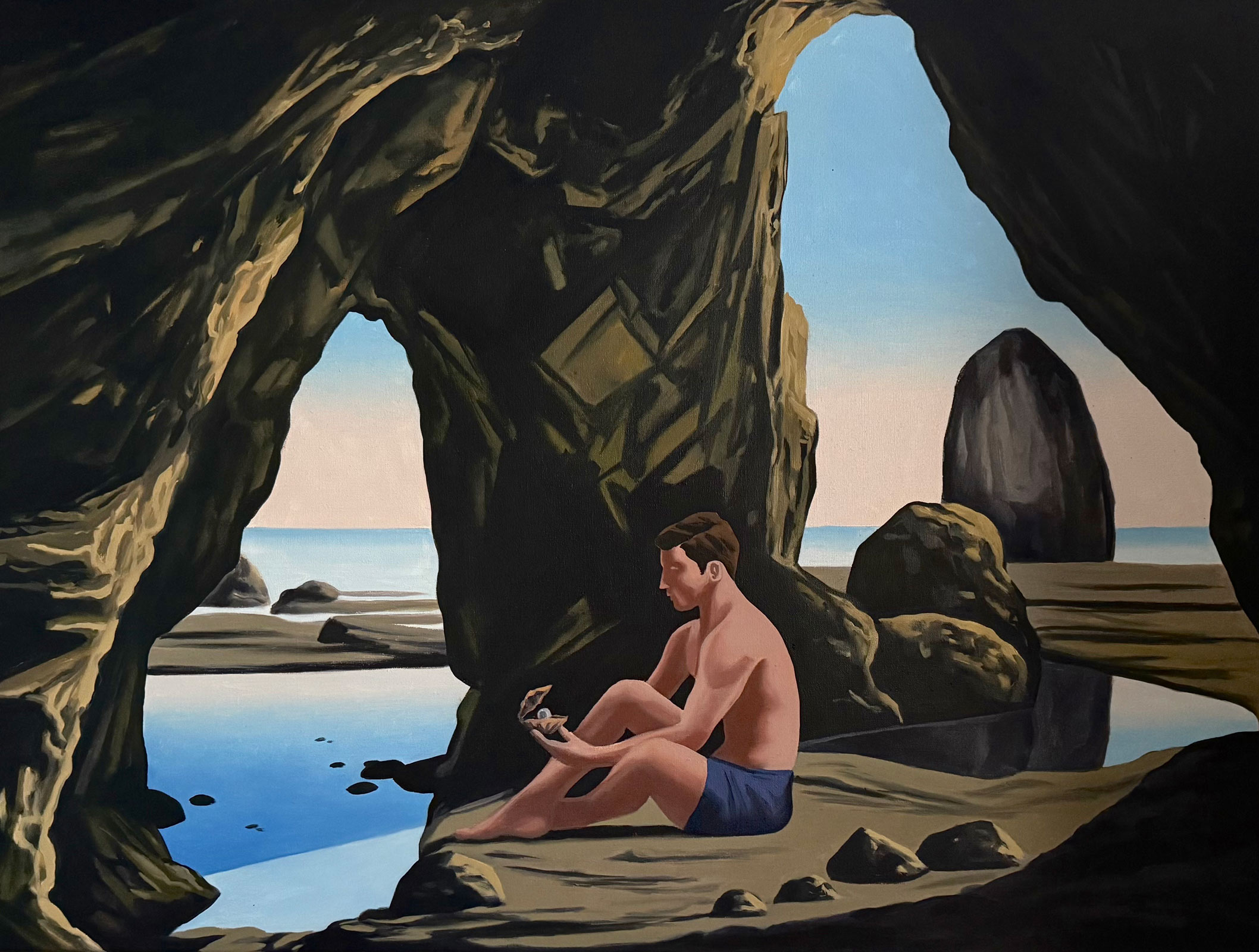Artur Grucela, The Pearl, Huile sur toile