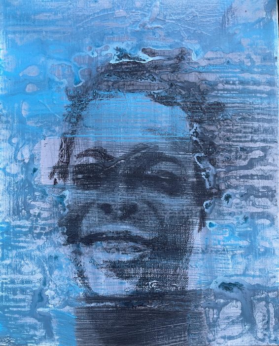 Souleimane BARRY, Memoire Enfuie 3, 2026, Acrylique, 41 x 33 cm