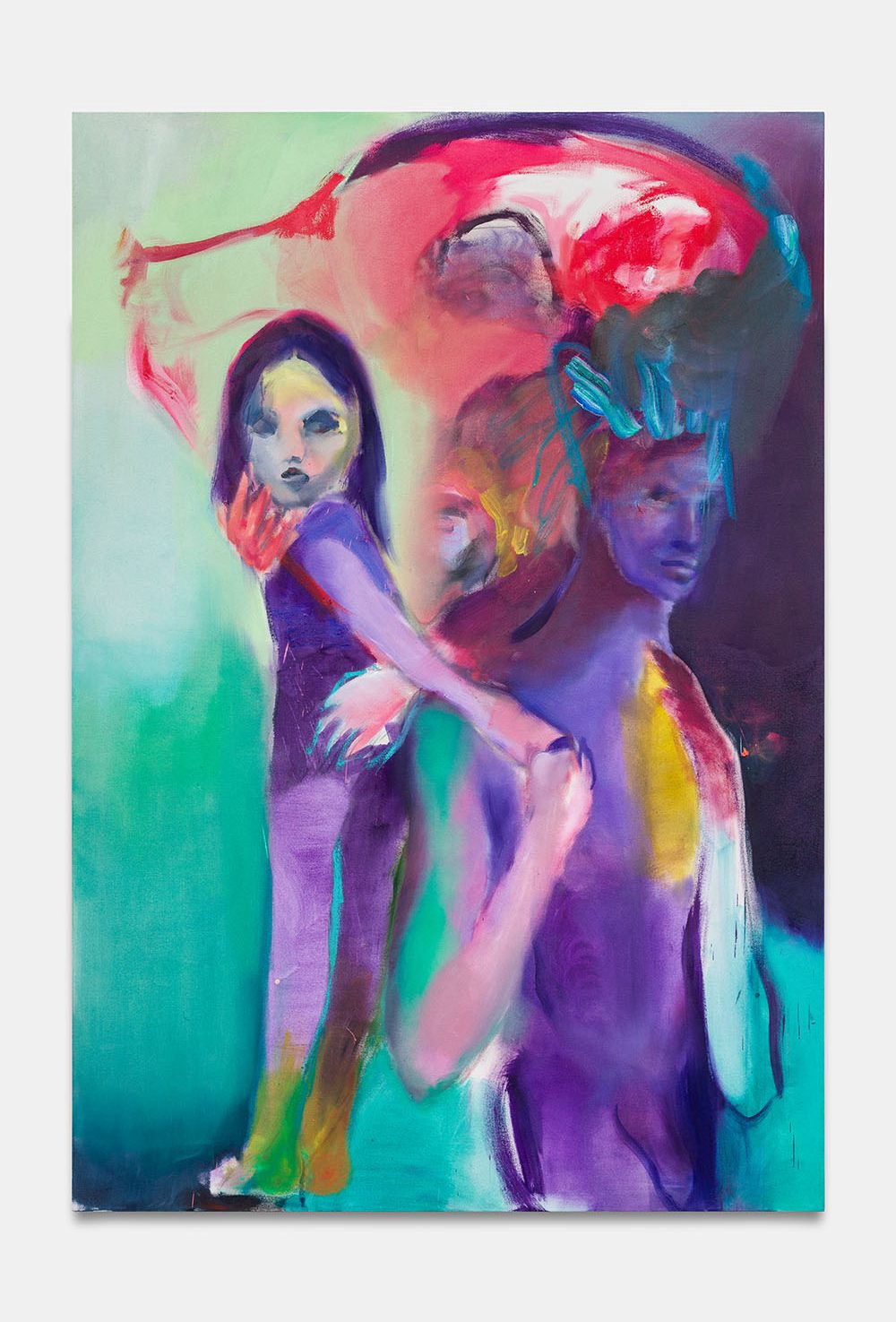 Tatiana Gorgievski, Le pacte, 2026, Oil on canvas, 190 x 130 cm, ©Romain Darnaud